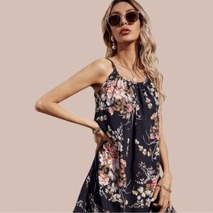 Floral Spaghetti Strap Dress NWOT